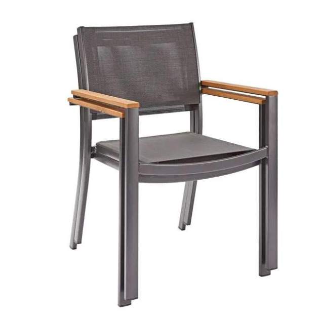 Cadira d'exterior d'alumini amb braços NATERIAL Oris