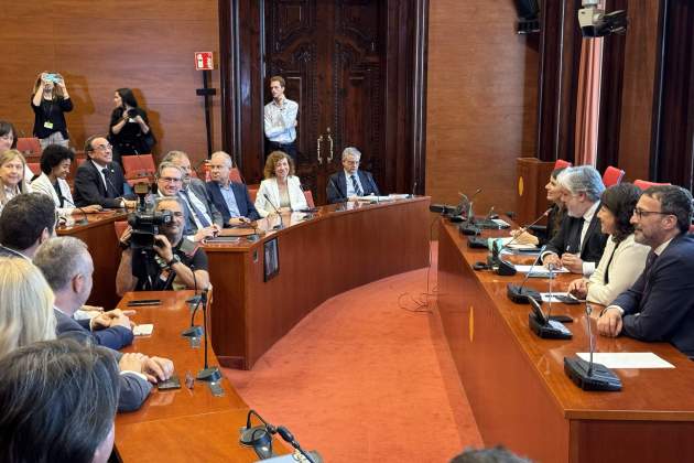 reunión grupo parlamentario Junts Parlamento foto pedro ruiz