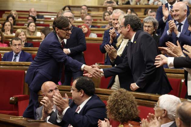 Constitucio Mesa Parlament, Salvador Illa i Josep Rull / Montse Giralt