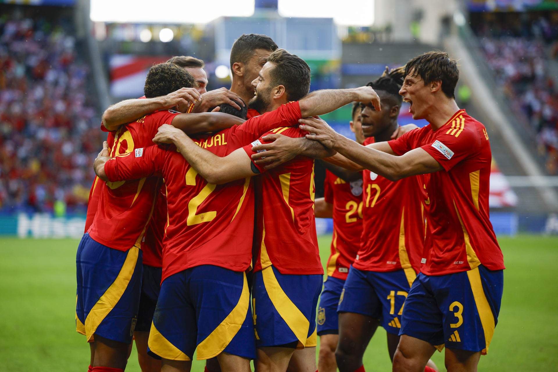 España brilla en su debut en la Eurocopa con una goleada ante Croacia (3-0)