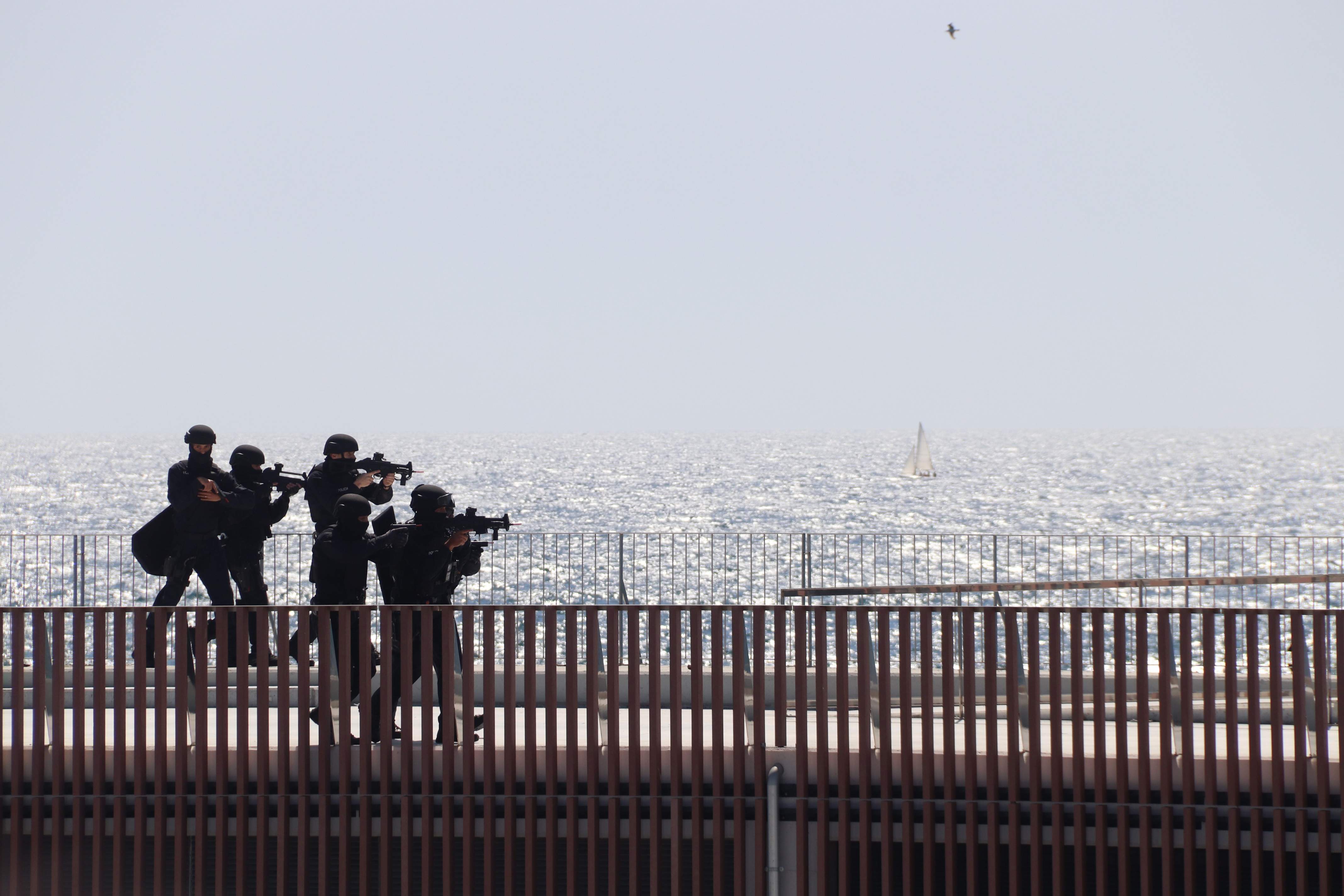 Assaig antiterrorista al Port de Barcelona: gran simulacre dels Mossos per preparar la Copa Amèrica