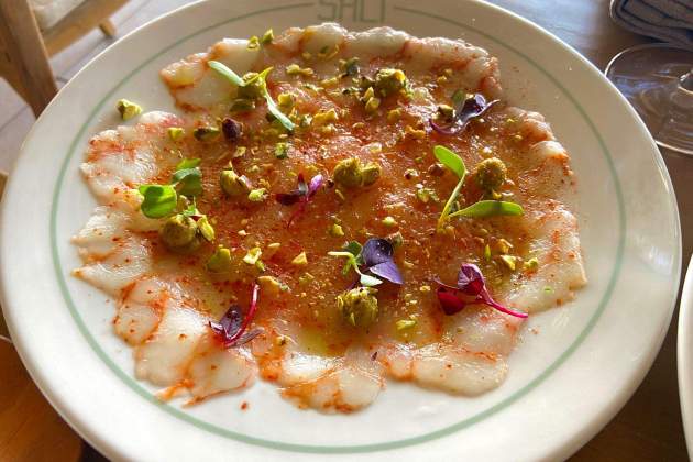 Carpaccio de gamba roja restaurando Salt