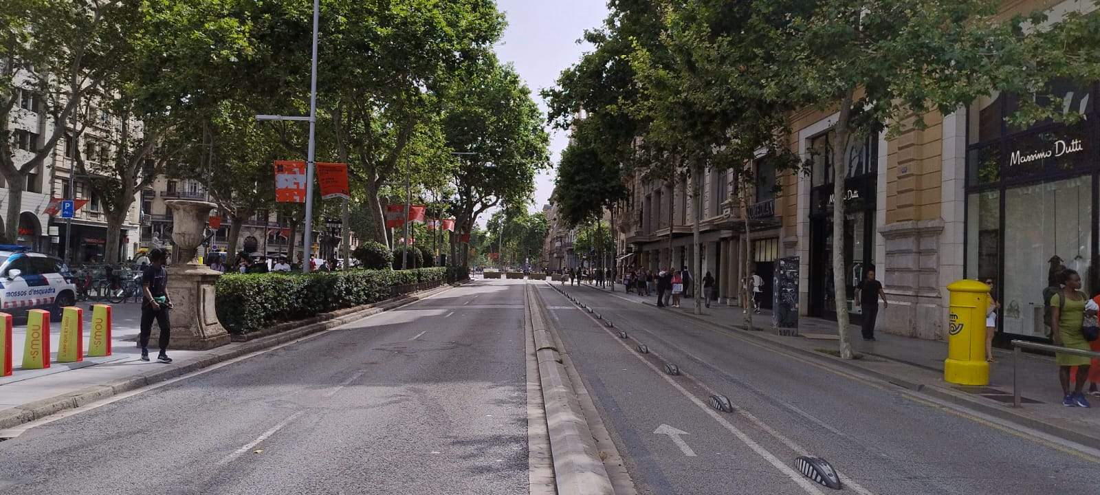 Gran Vía de las Corts Catalanas, corte. Foto: Jordi Palmer