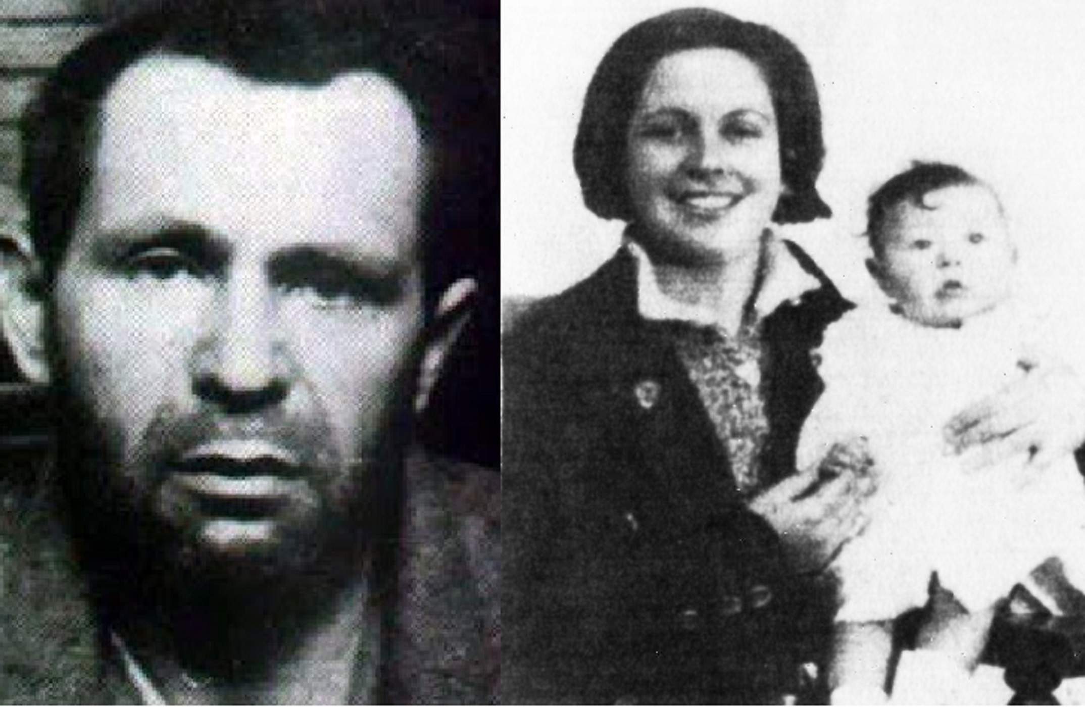 Heriberto Quiñones, Aurora Picornell i la filla de la parella Octubrina Quiñones Picornell (1933). Font Wikimedia Commonws