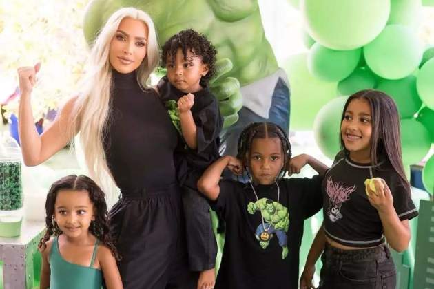 Kim Kardashian en el cumpleaños