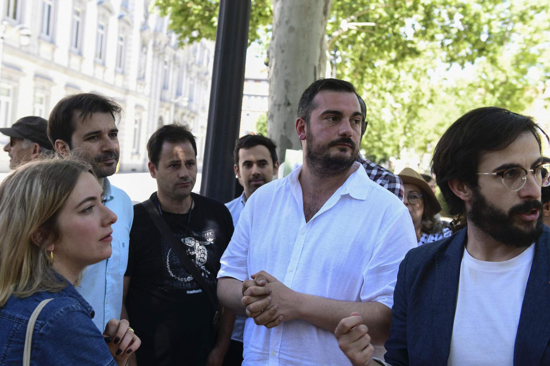 PSOE, Sumar y Podemos se unen en Madrid para apoyar al Nuevo Frente Popular francés