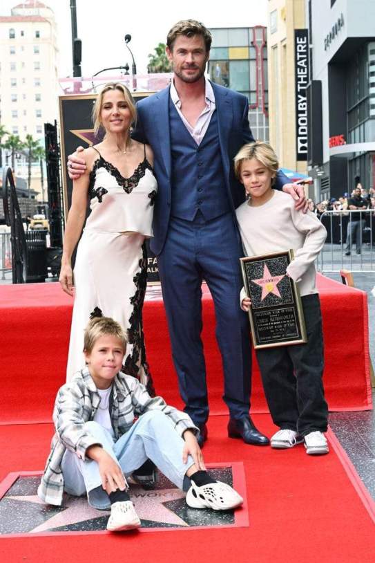 Elsa Pataky, Chris Hemsworth i els seus fills