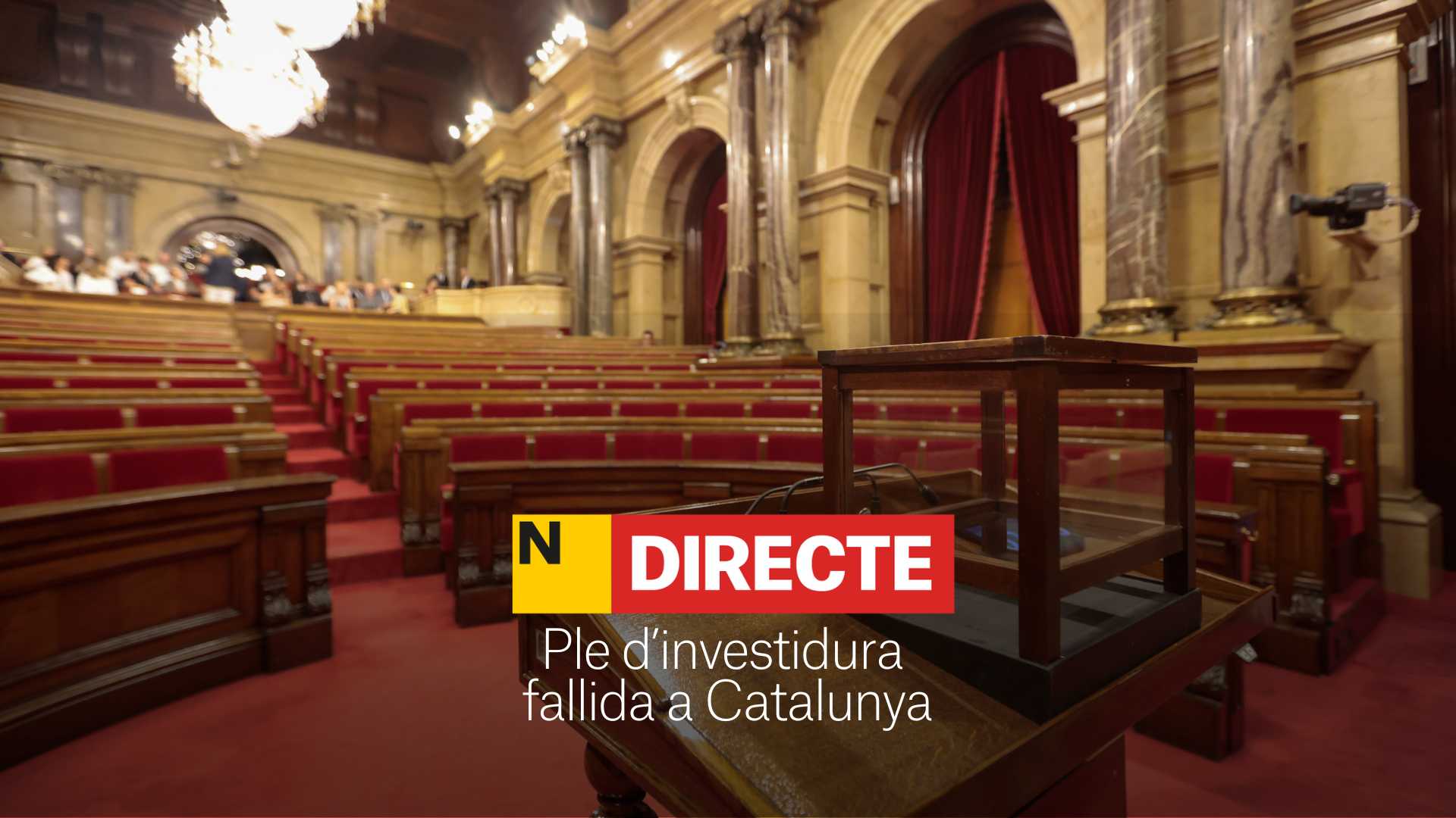 Pleno de investidura fallida, DIRECTO | Cuenta atrás para una posible repetición de las elecciones catalanas