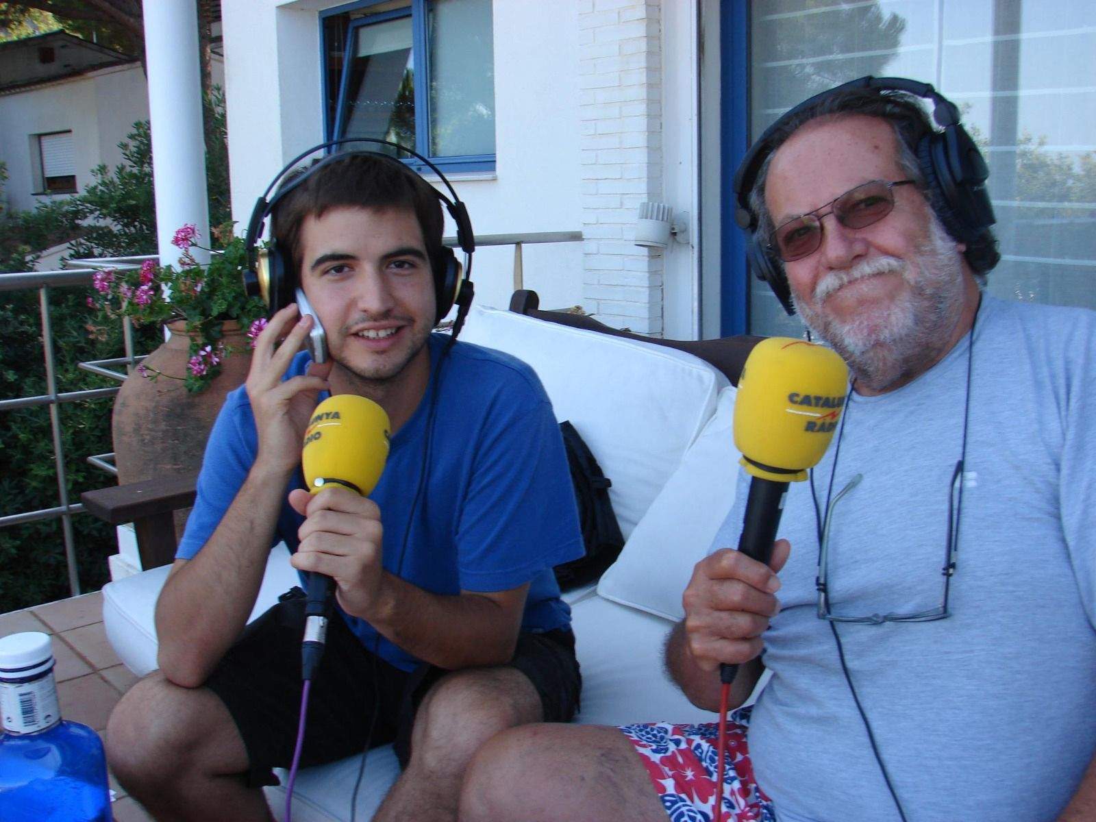 Ricard Ustrell amb Óscar Nebreda l'any 2008