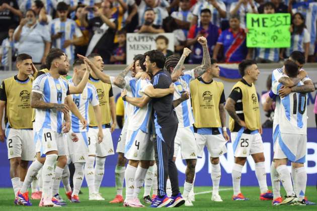 Argentina celebra las semifinales de la Copa América / Foto: EFE