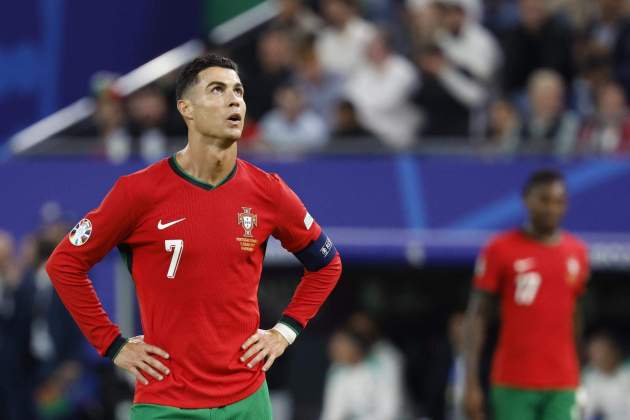 Cristiano Ronaldo mirada cel Portugal França / Foto: EFE