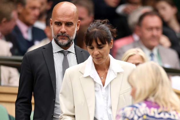 Pep Guardiola Cristina Serra Wimbledon EFE