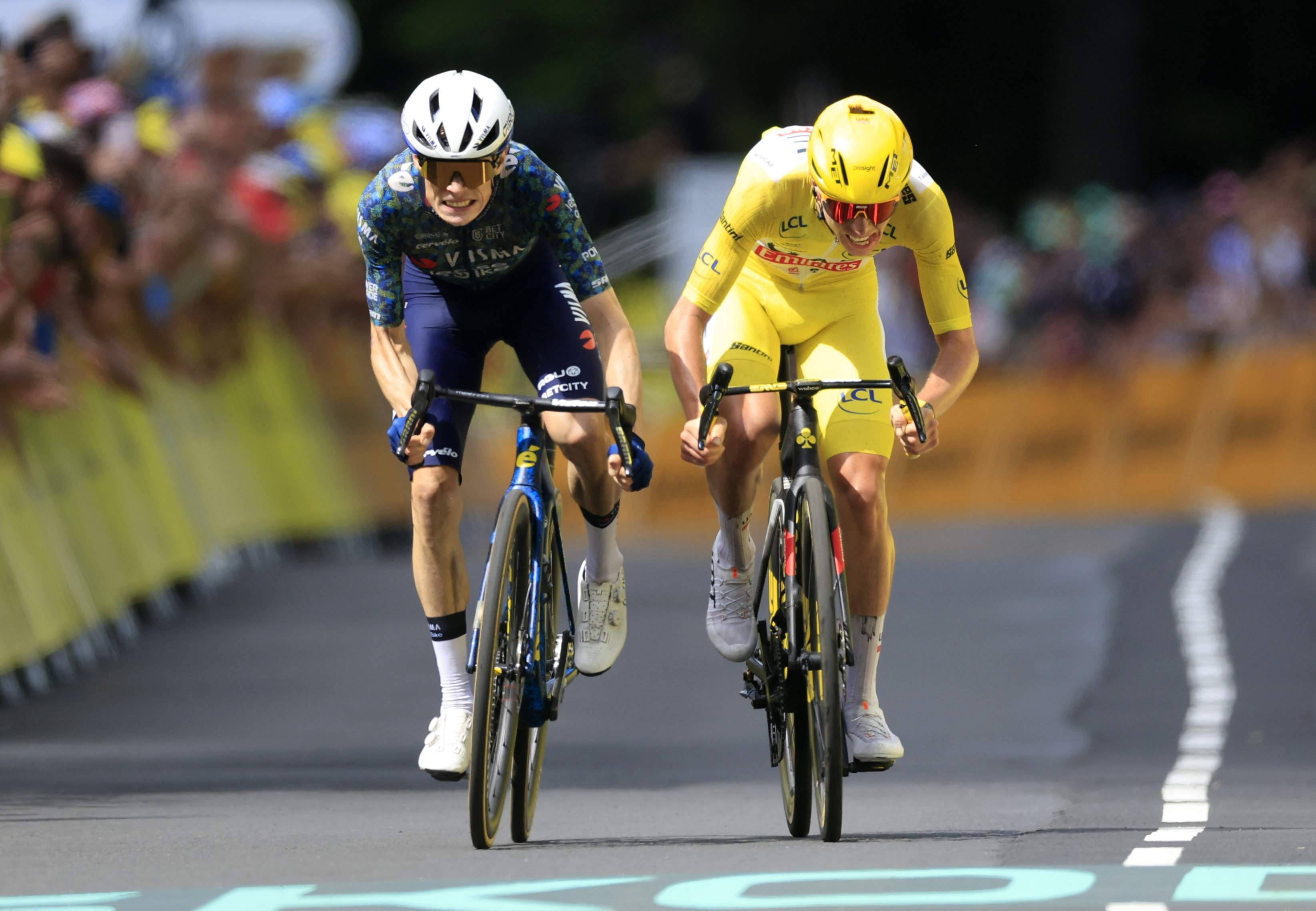 Vingegaard mete miedo a Pogačar y gana la etapa 11 del Tour de Francia