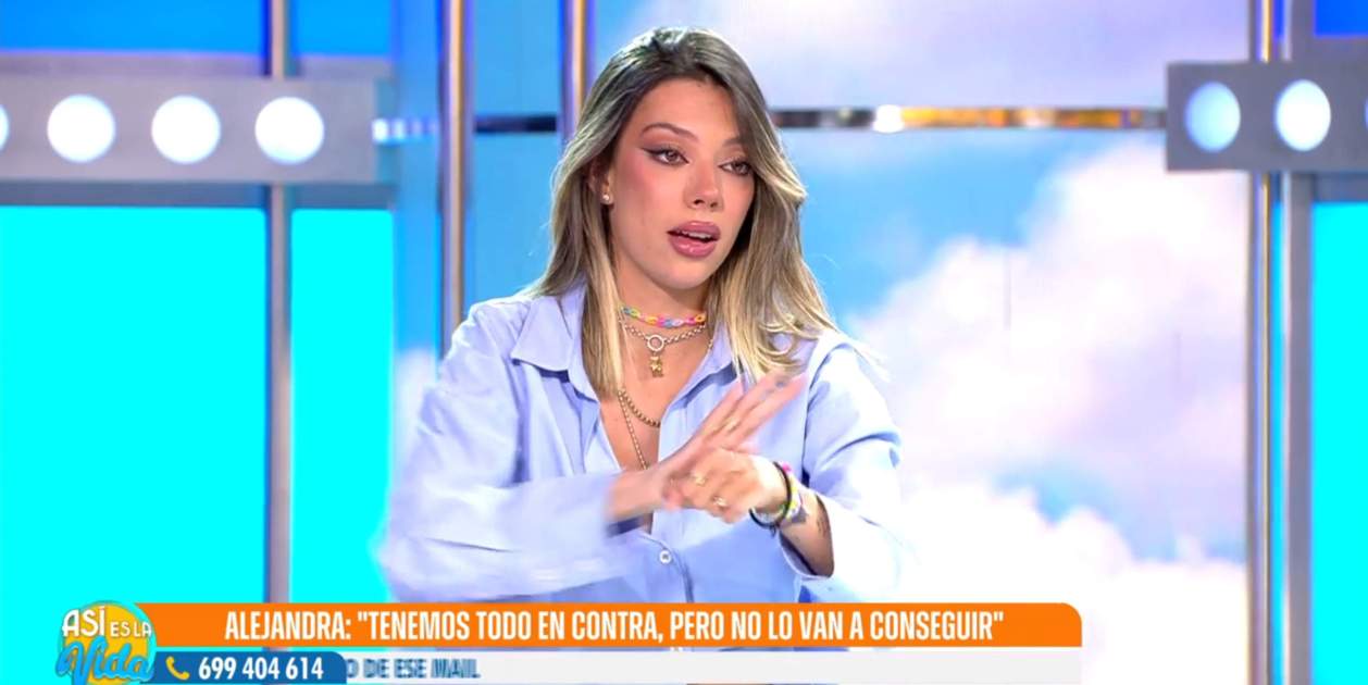 Alejandra Rubio llorando Fiesta / Telecinco