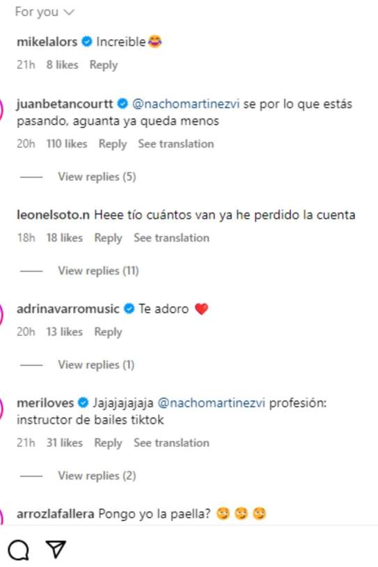 Comentaris TikTok Laura Escanes / Instagram
