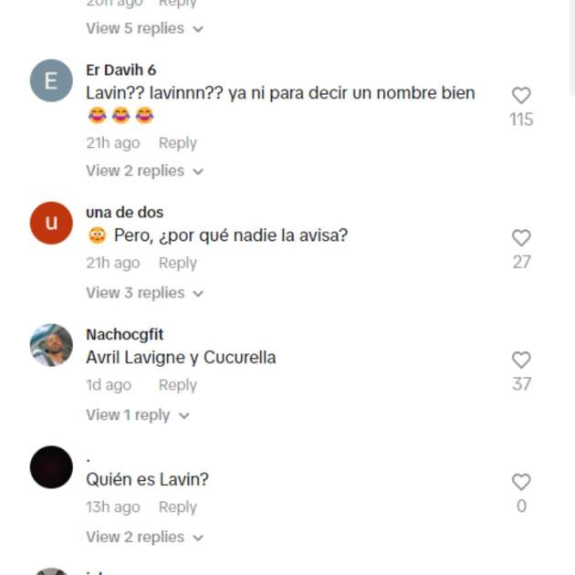 Comentarios Rosa López / TikTok