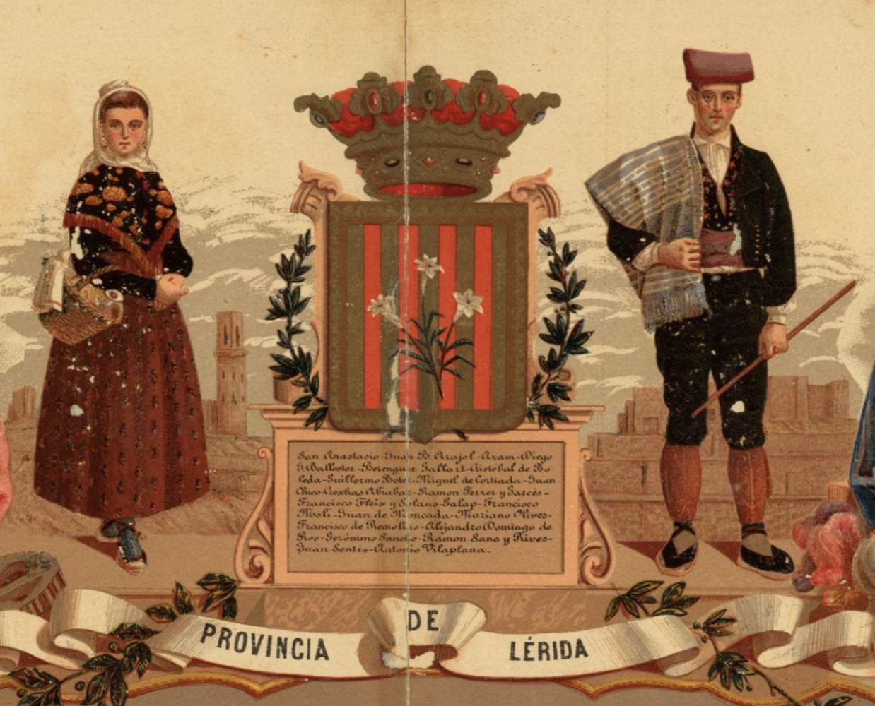 Fragment d'una ressenya geogràfica i històrica de la provincia de Lleida. Font Cartoteca de Catalunya