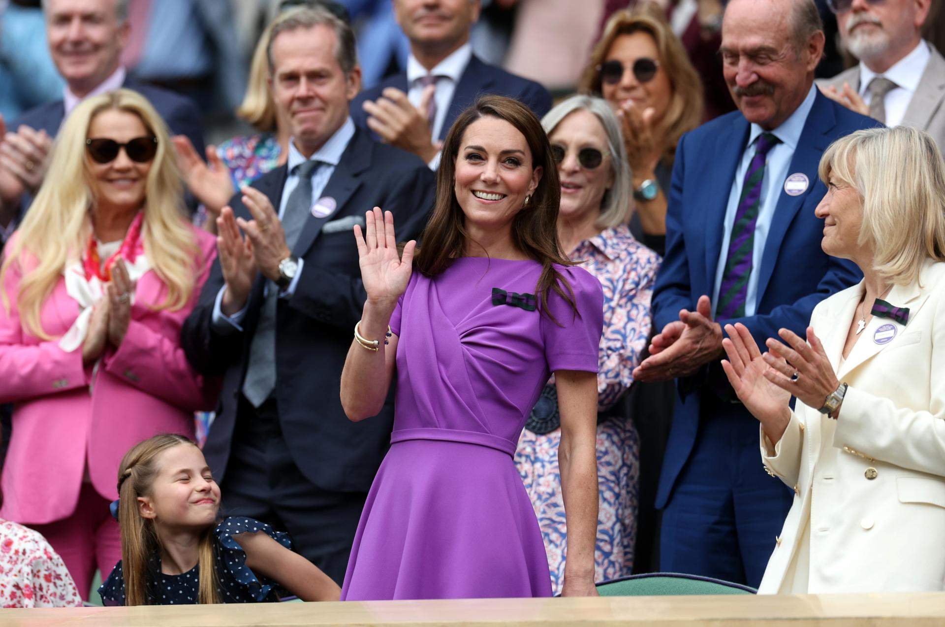 Kate Middleton recibe una gran ovación en la final de Wimbledon