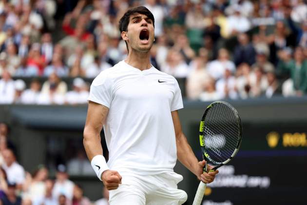 Carlos Alcarac celebra final Wimbledon / Foto: EFE