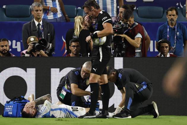 Messi lesión final Copa América / Foto: EFE