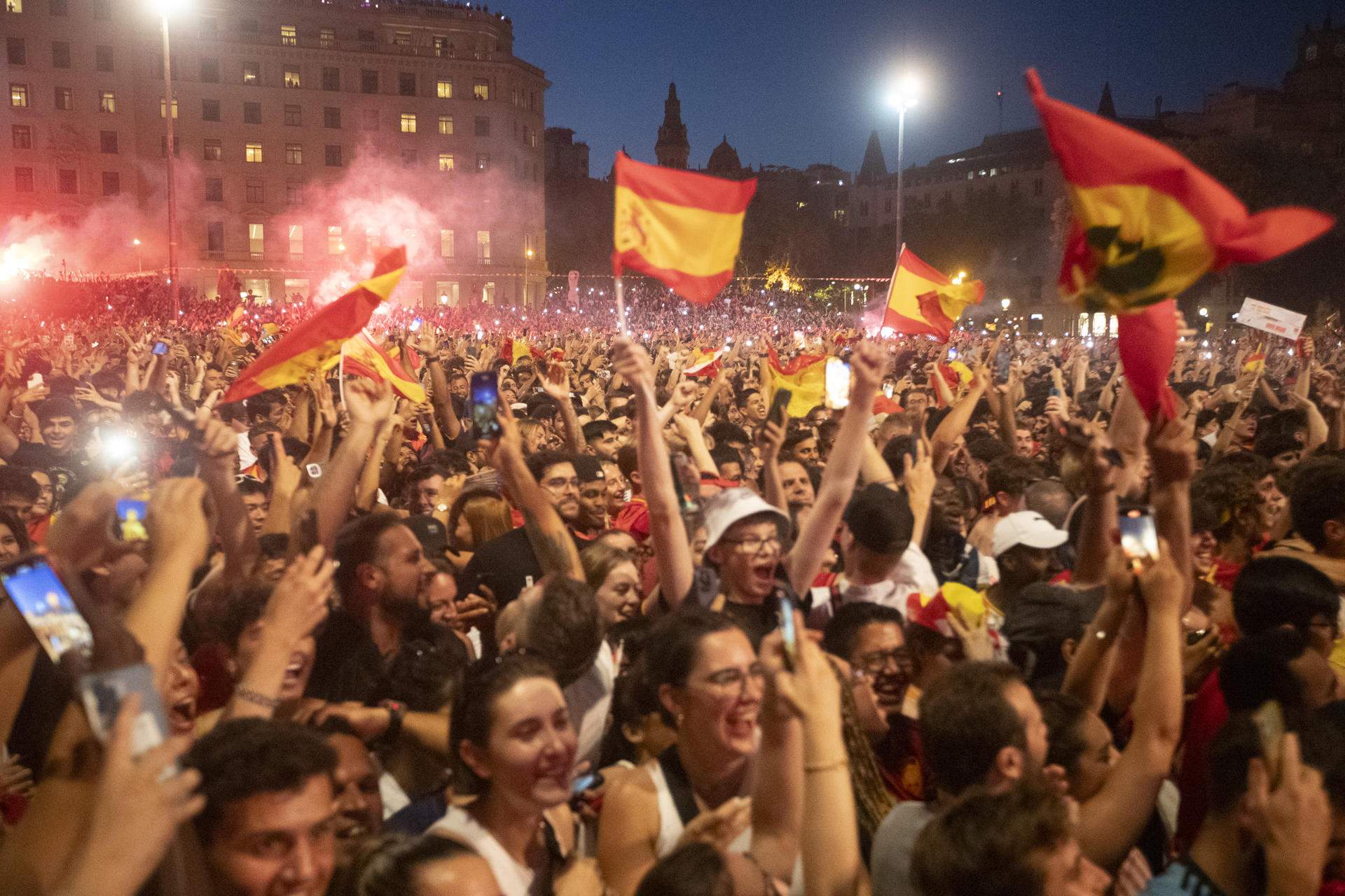 celebració final eurocopa a barcelona / EFE