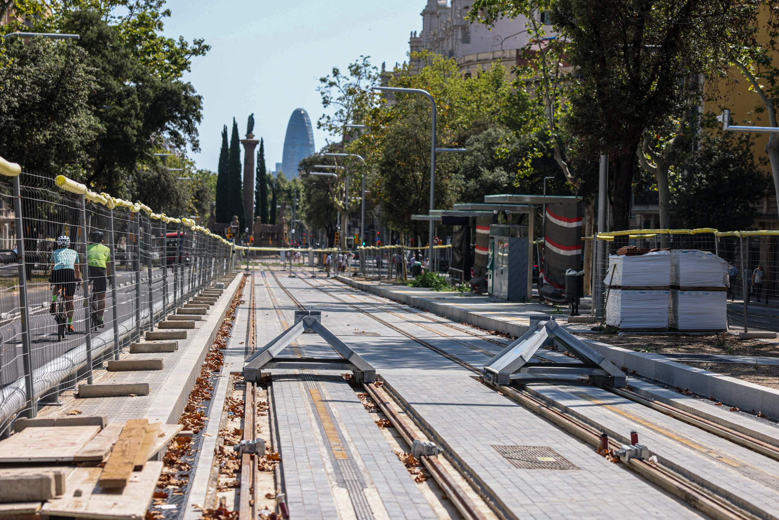 Gomets verds i vermells del tramvia per la Diagonal: així és el nou traçat entre Glòries i Verdaguer