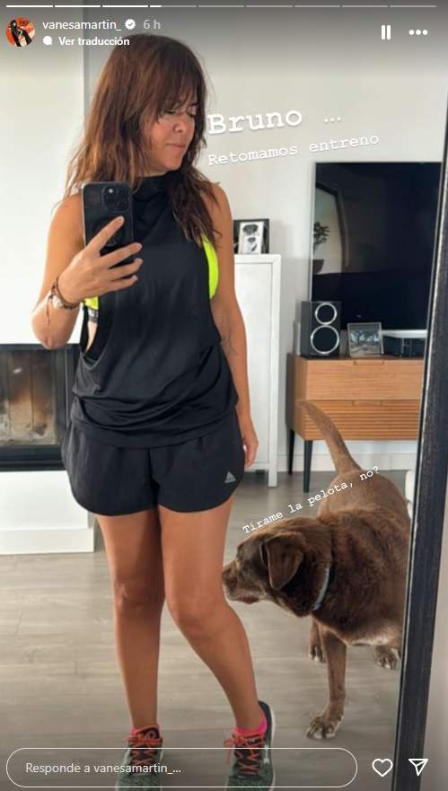 Vanesa y su perro Bruno, Instagram