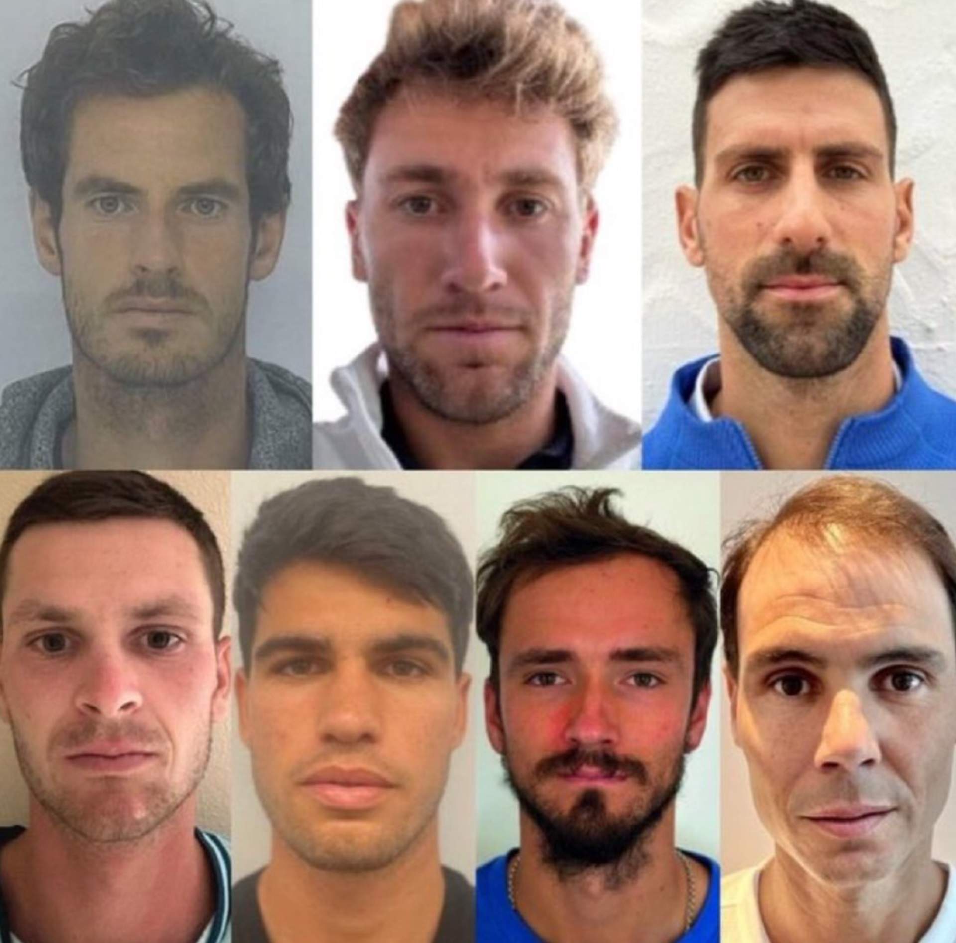 Las surrealistas fotos de los tenistas para los Juegos Olímpicos de París: “Parecen criminales”