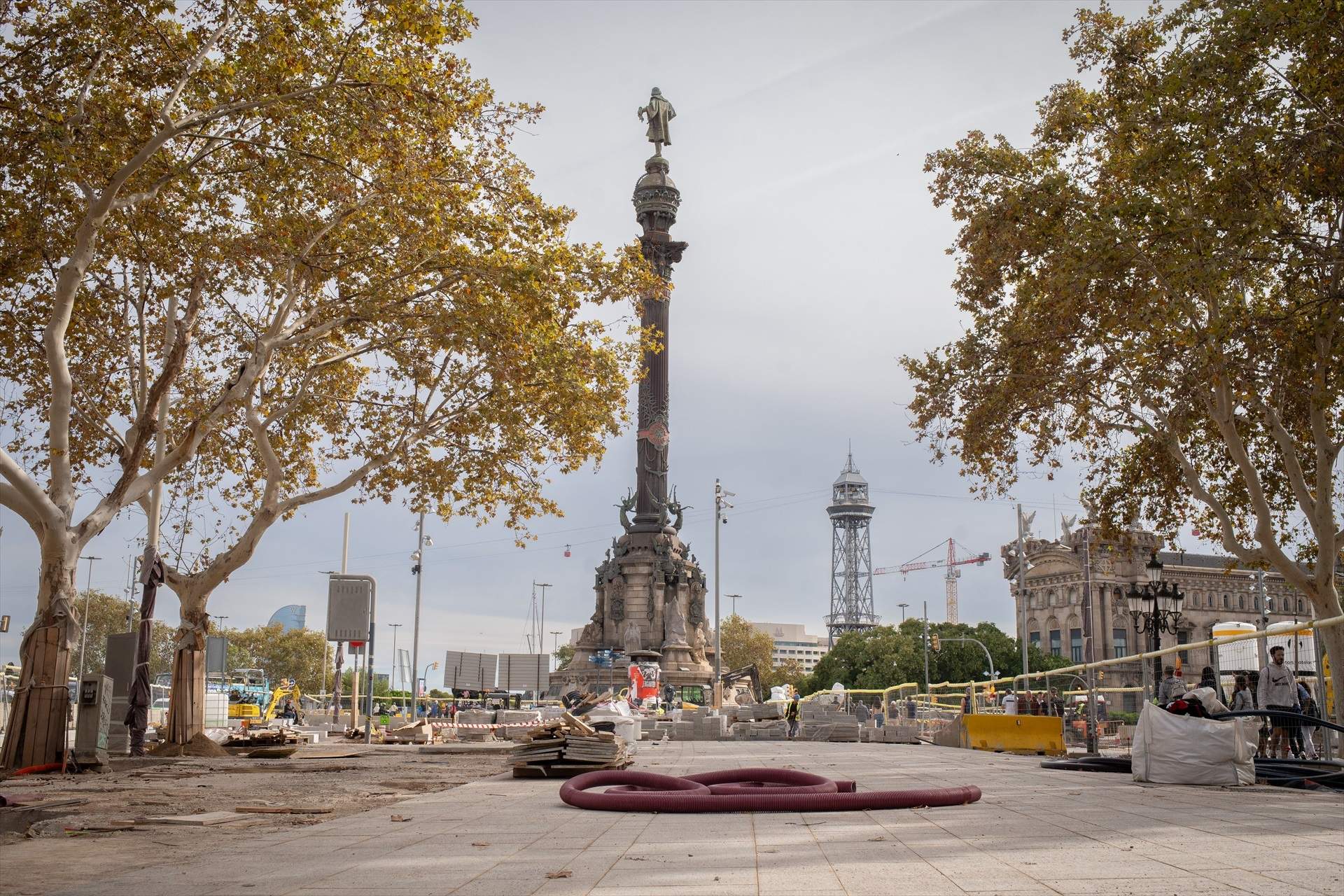 Finalizan las obras de la Rambla en el tramo entre el monumento de Colón y Santa Madrona