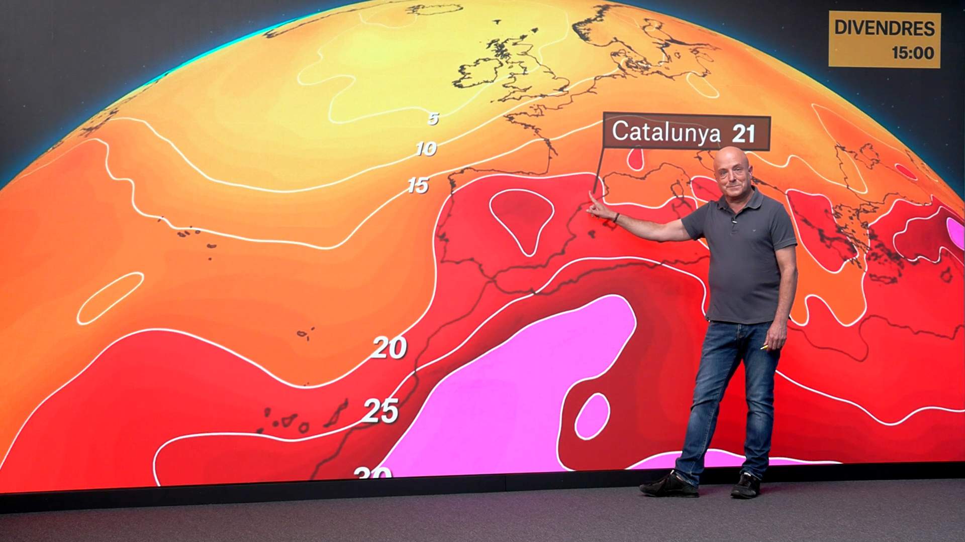 Los mapas del tiempo traen malas noticias para esta semana en Catalunya