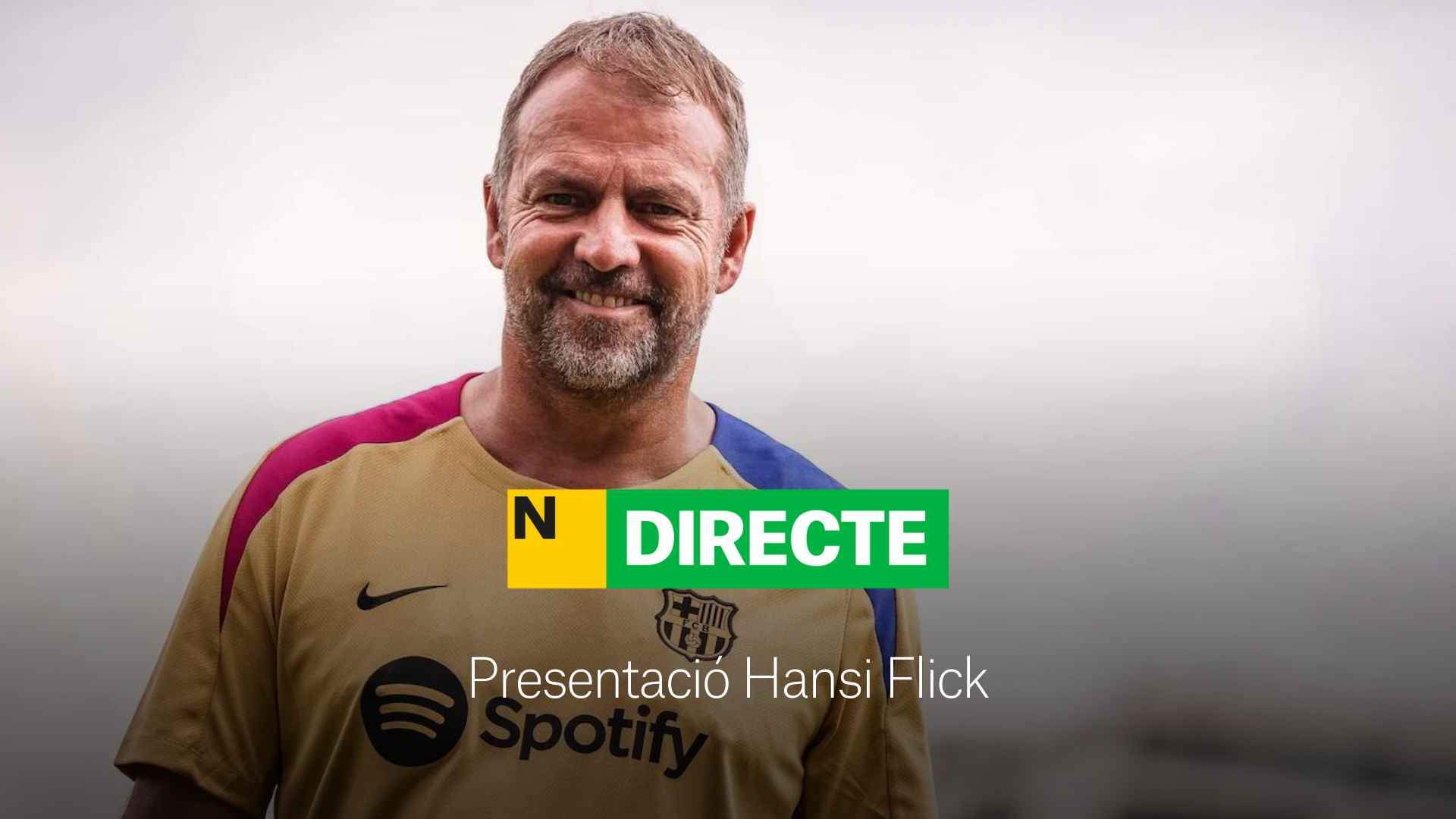 Presentación de Hansi Flick hoy como entrenador del Barça, DIRECTO