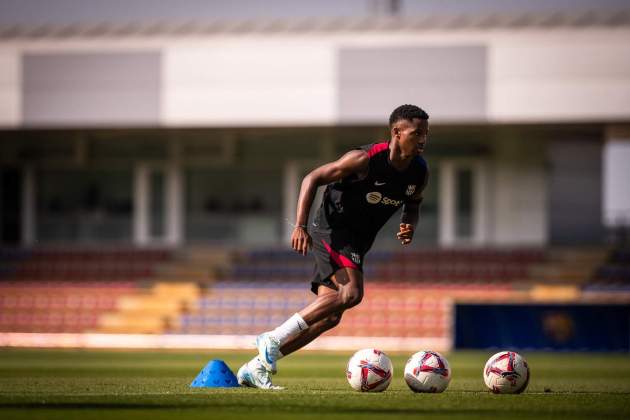 Ansu Fati entrenamiento Barça / Foto: FC Barcelona