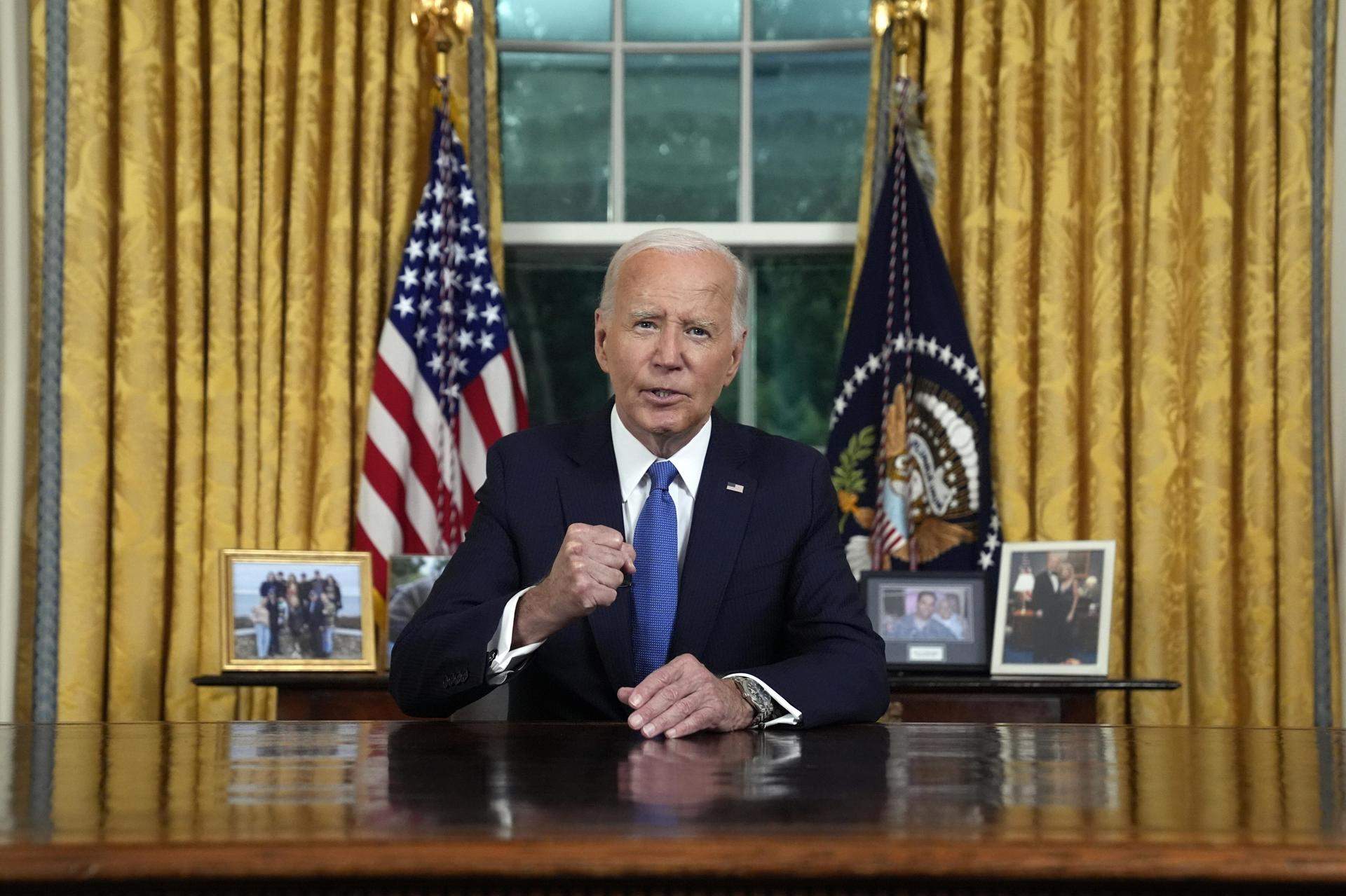 Biden explica su renuncia: "Salvar la democracia es más importante que un cargo"