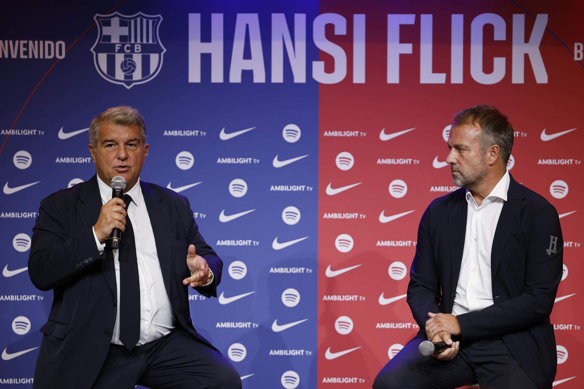 Joan Laporta i Jorge Mendes, acord tancat, jugarà en el Barça de Flick