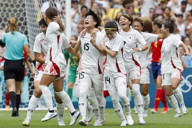 Japón celebra un gol en los Juegos Olímpicos / Foto: EFE