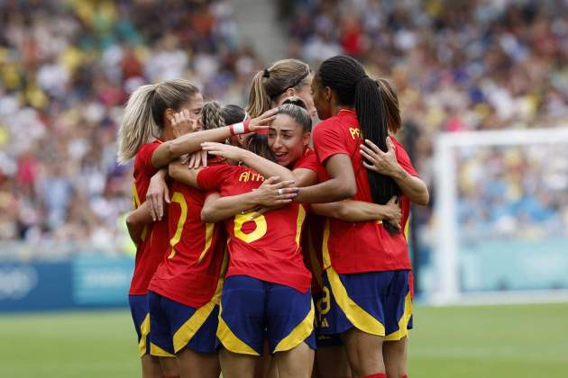 España celebra un gol en los Juegos Olimpicos / Foto: EFE