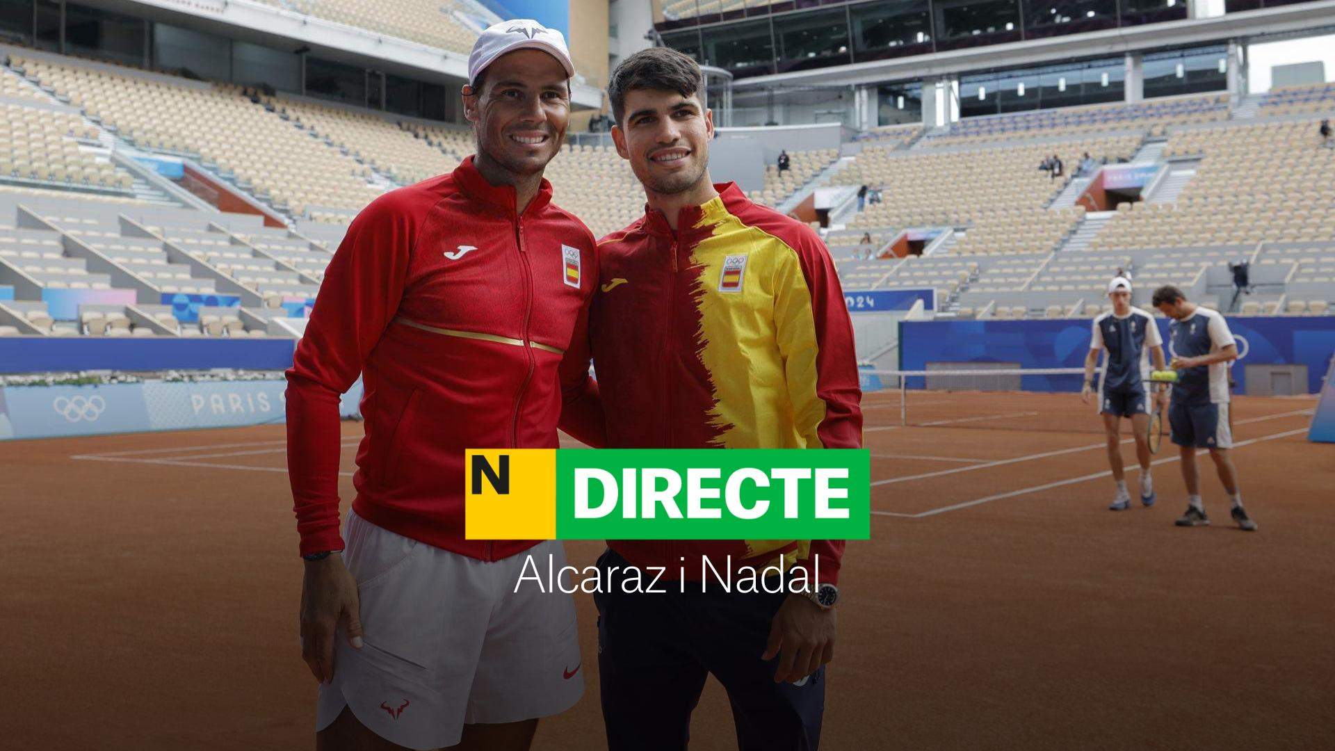 González/Molteni - Alcaraz/Nadal en los Juegos Olímpicos de París 2024, DIRECTO | Debut en dobles