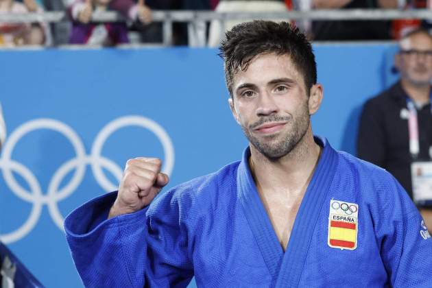 Fran Garrigos celebra medalla bronce Juegos Olímpicos Judo / Foto: EFE