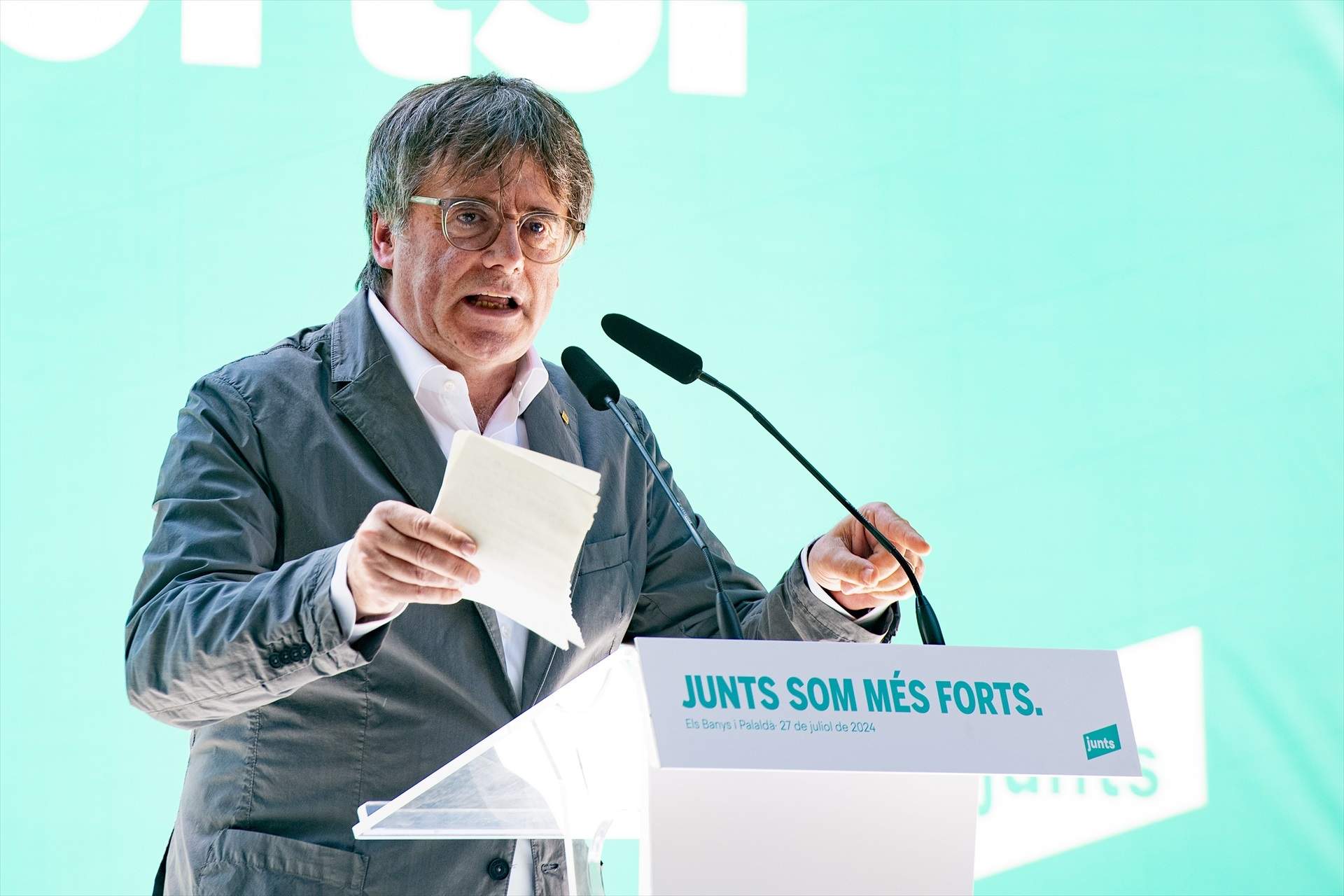 Puigdemont avisa al Gobierno que Junts se opondrá a la senda de déficit: "No tendrán sorpresas"