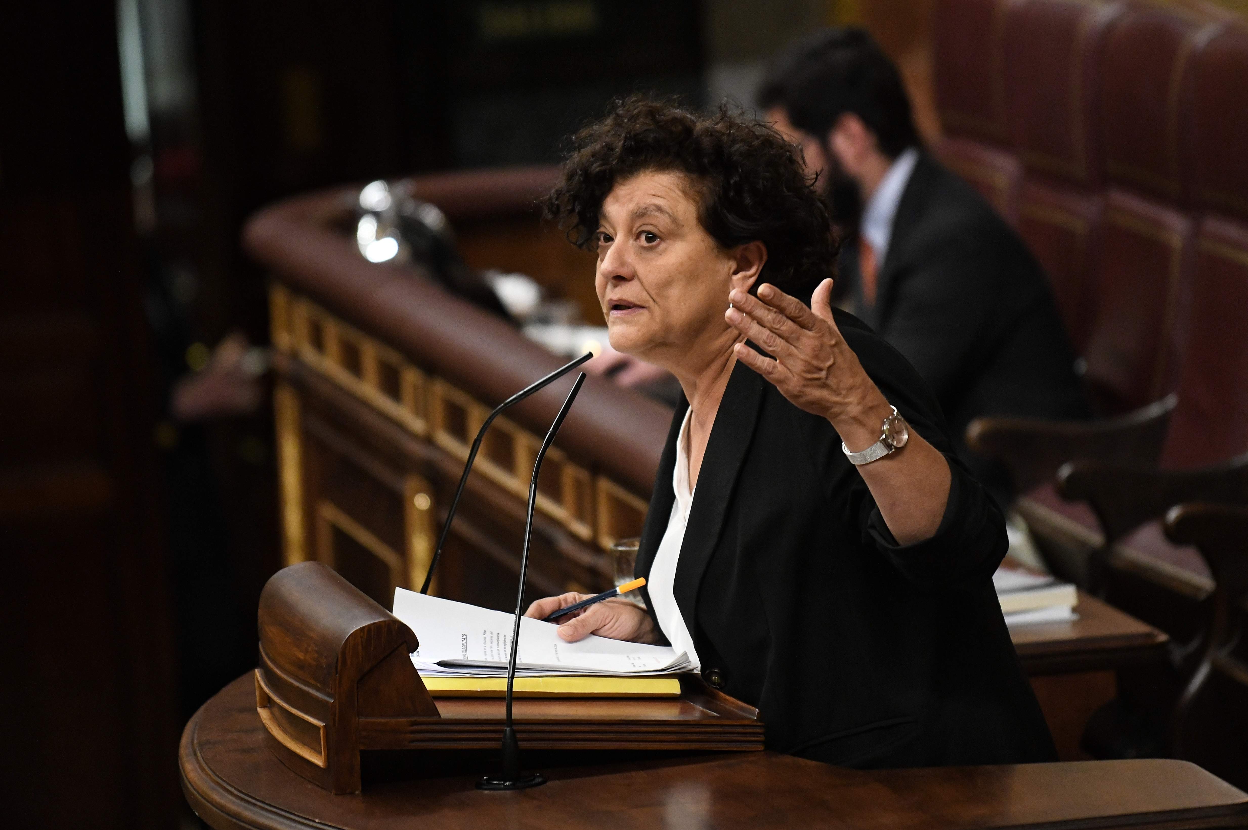 Pilar Vallugera, diputada de ERC en el Congreso, se opone a investir a Salvador Illa