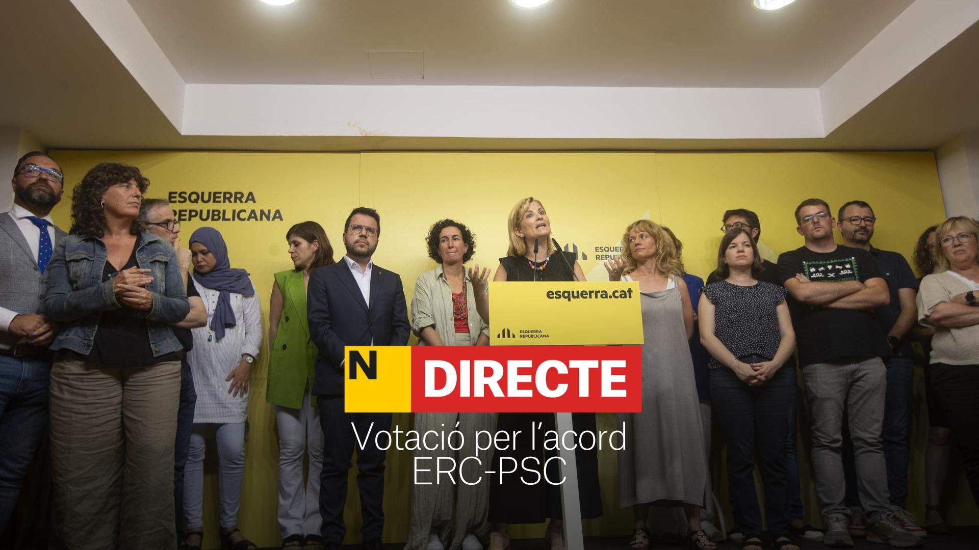 Acuerdo ERC-PSC, DIRECTO | Última hora de la votación para investir Salvador Illa