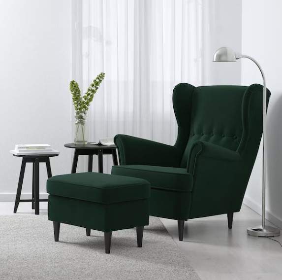 Este sillón orejero de Ikea parece sacado de la mansión de un Lord inglés