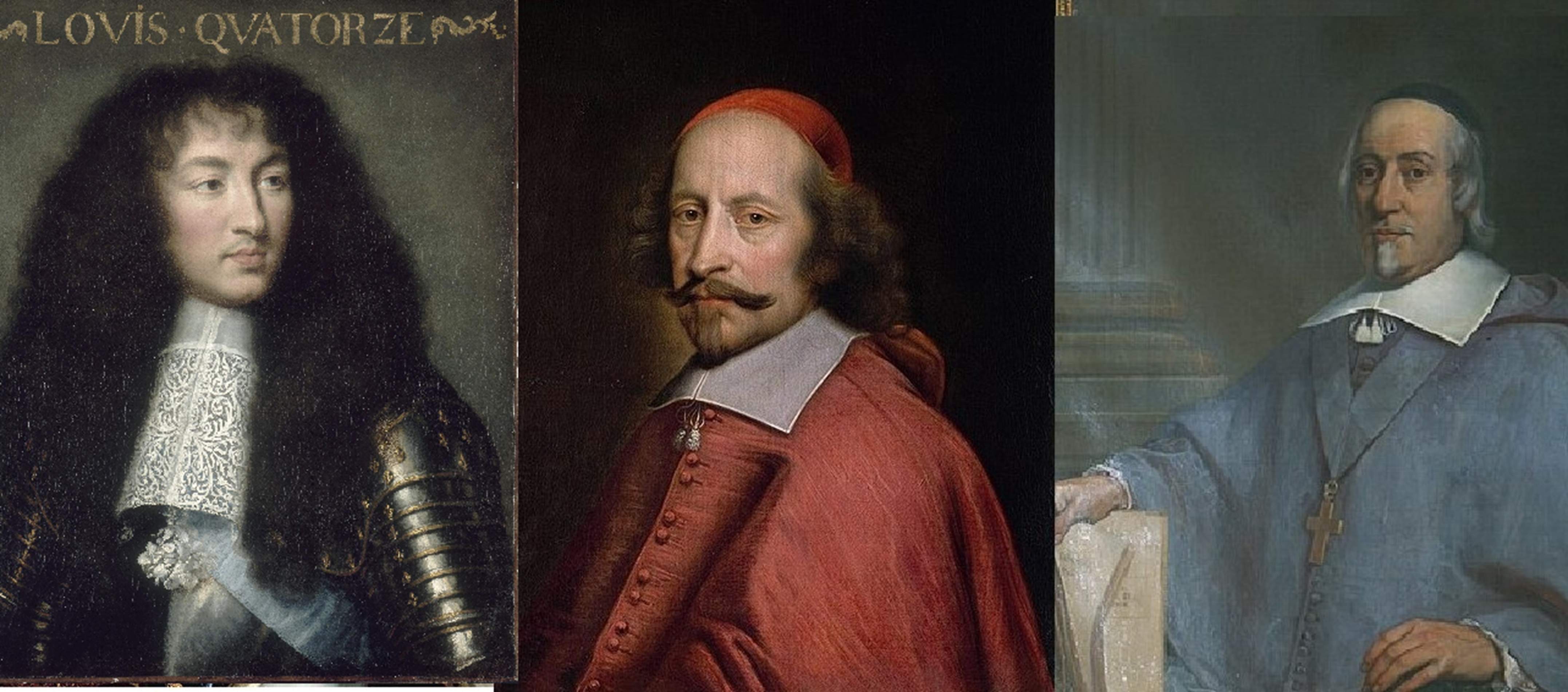 Lluis XIV, Mazzarino y Marca, Fuente Museo de Versalles, Museo Condè i Museu de Arte Sacro de Paris