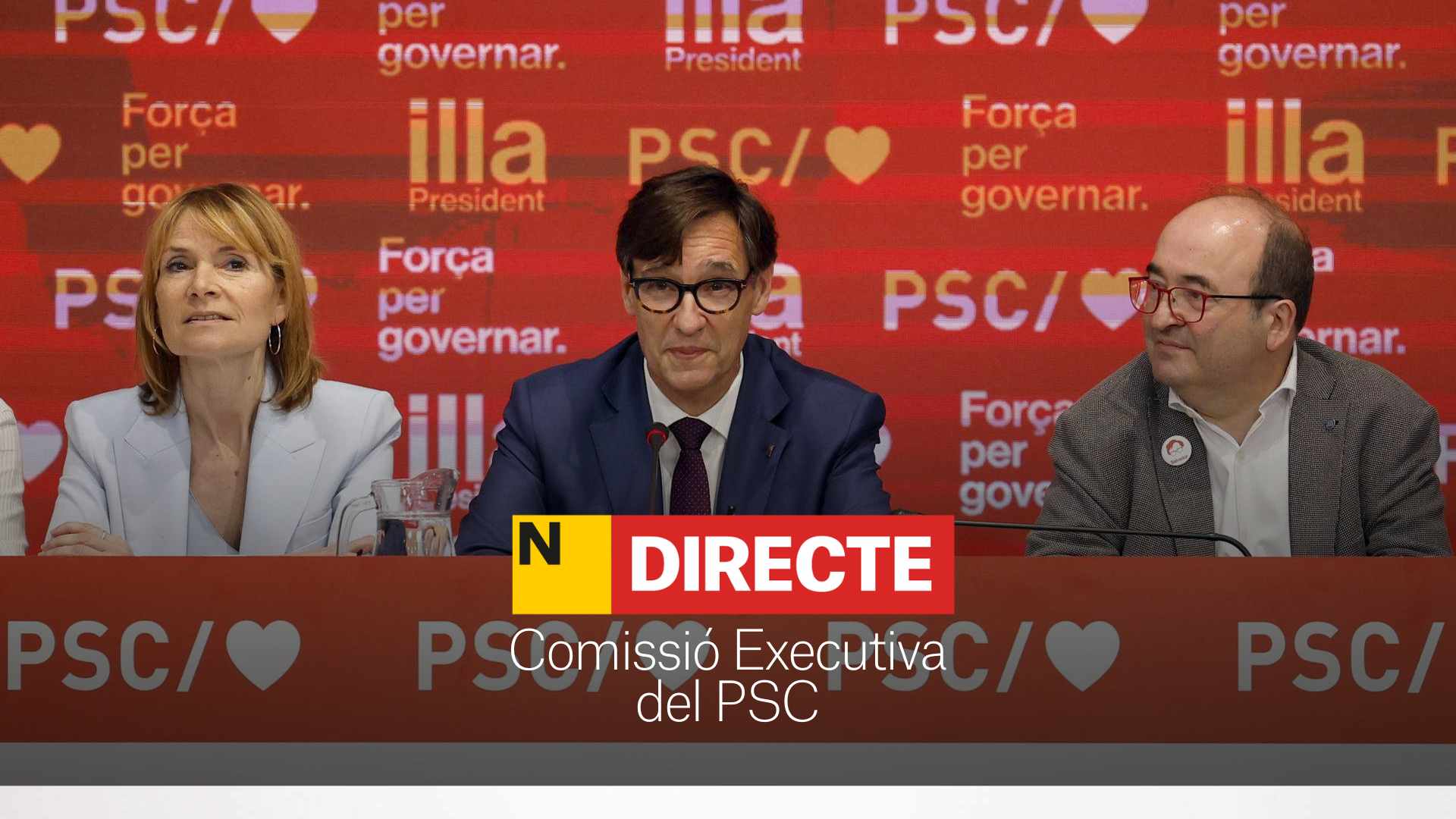 Comissió Executiva del PSC, DIRECTE | Salvador Illa es compromet a complir els pactes amb ERC i comuns