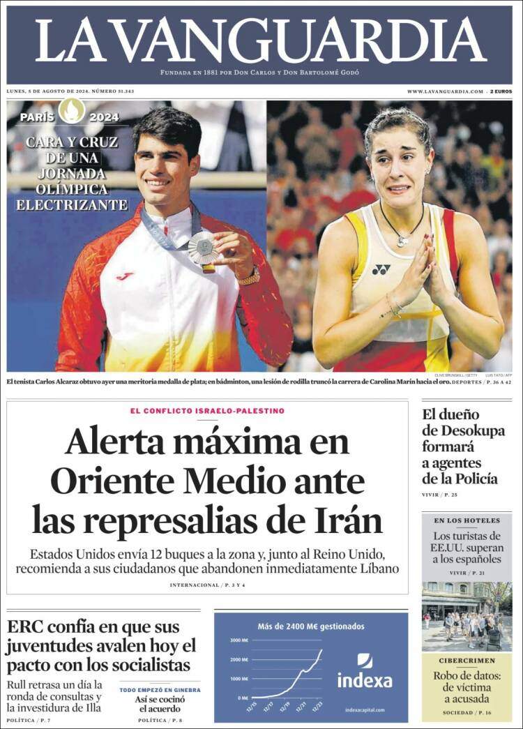 Portada 'La Vanguardia'