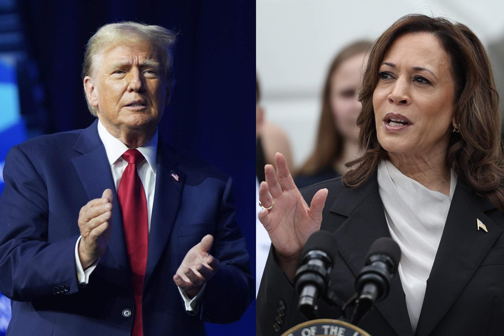 La guerra en Oriente Medio impulsa a Trump en las encuestas, lideradas por Harris por poco margen