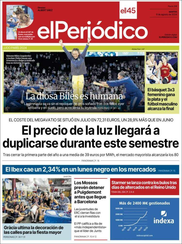 Portada 'El Periódico'