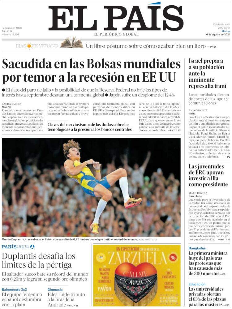 Portada 'El País'