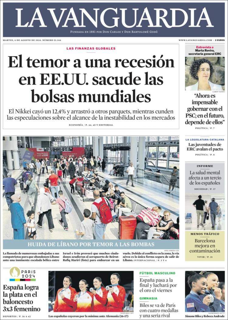 Portada 'La Vanguardia'