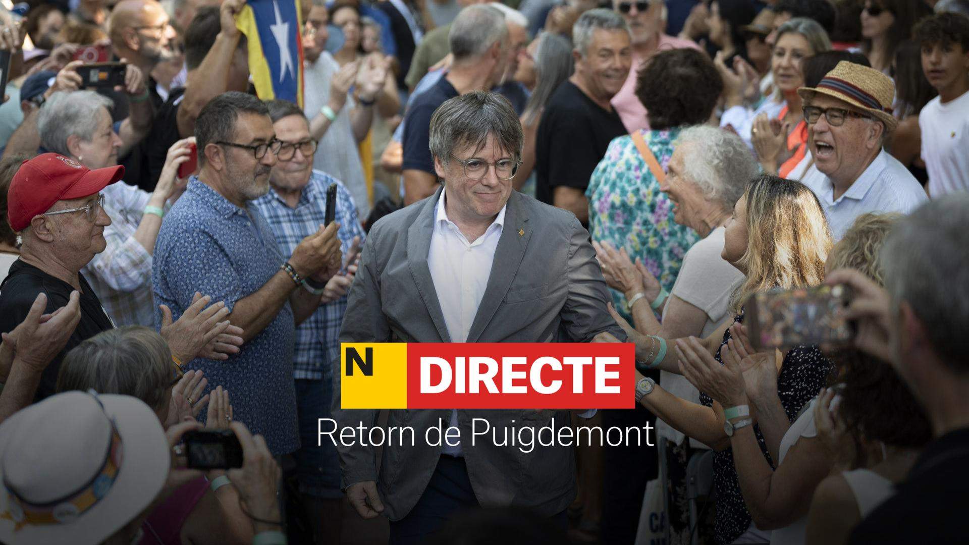 Regreso de Puigdemont a Catalunya, DIRECTO | Investidura de Salvador Illa, última hora